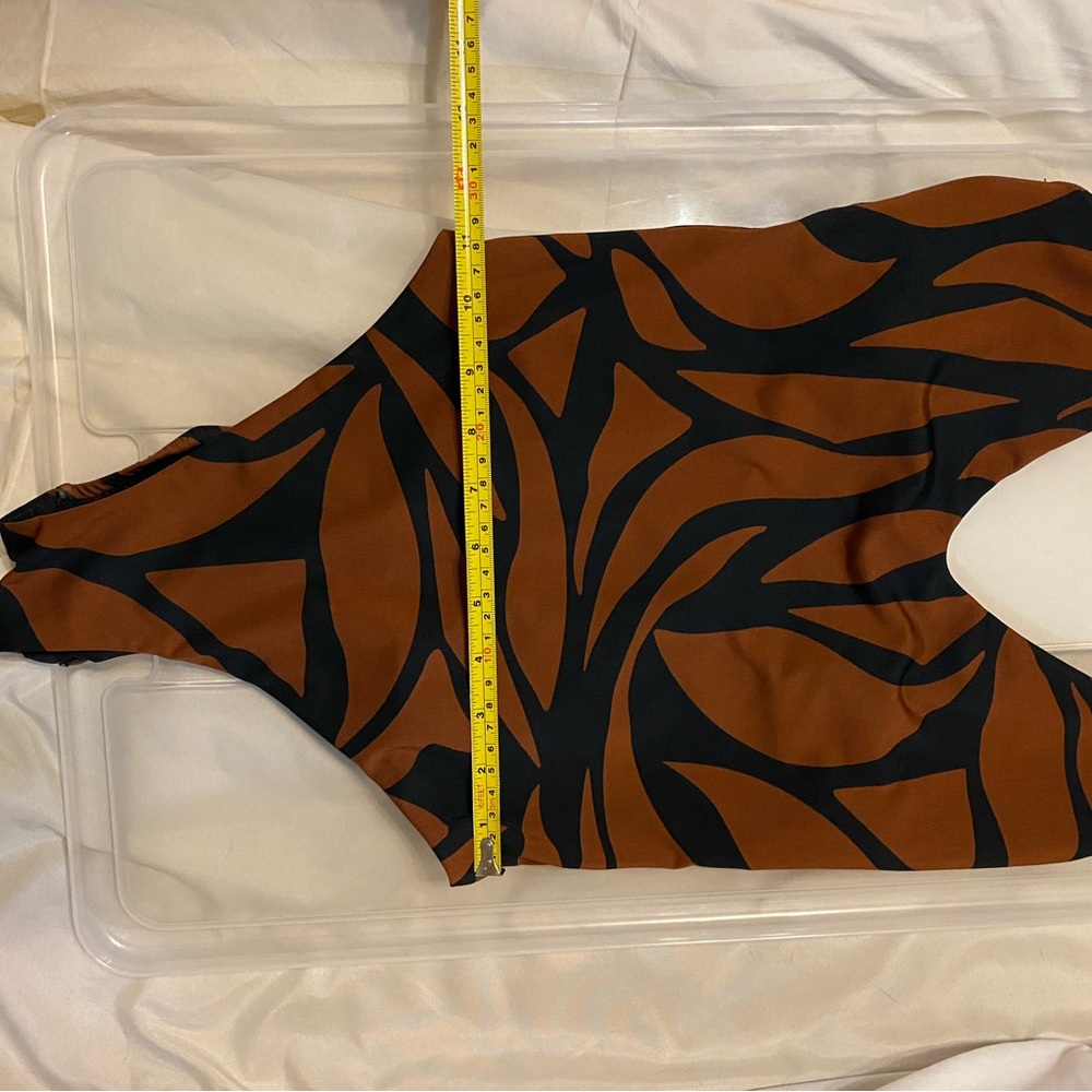 NWOT Sanctuary Black and Brown Patterned Bodysuit - Picture 2 of 6